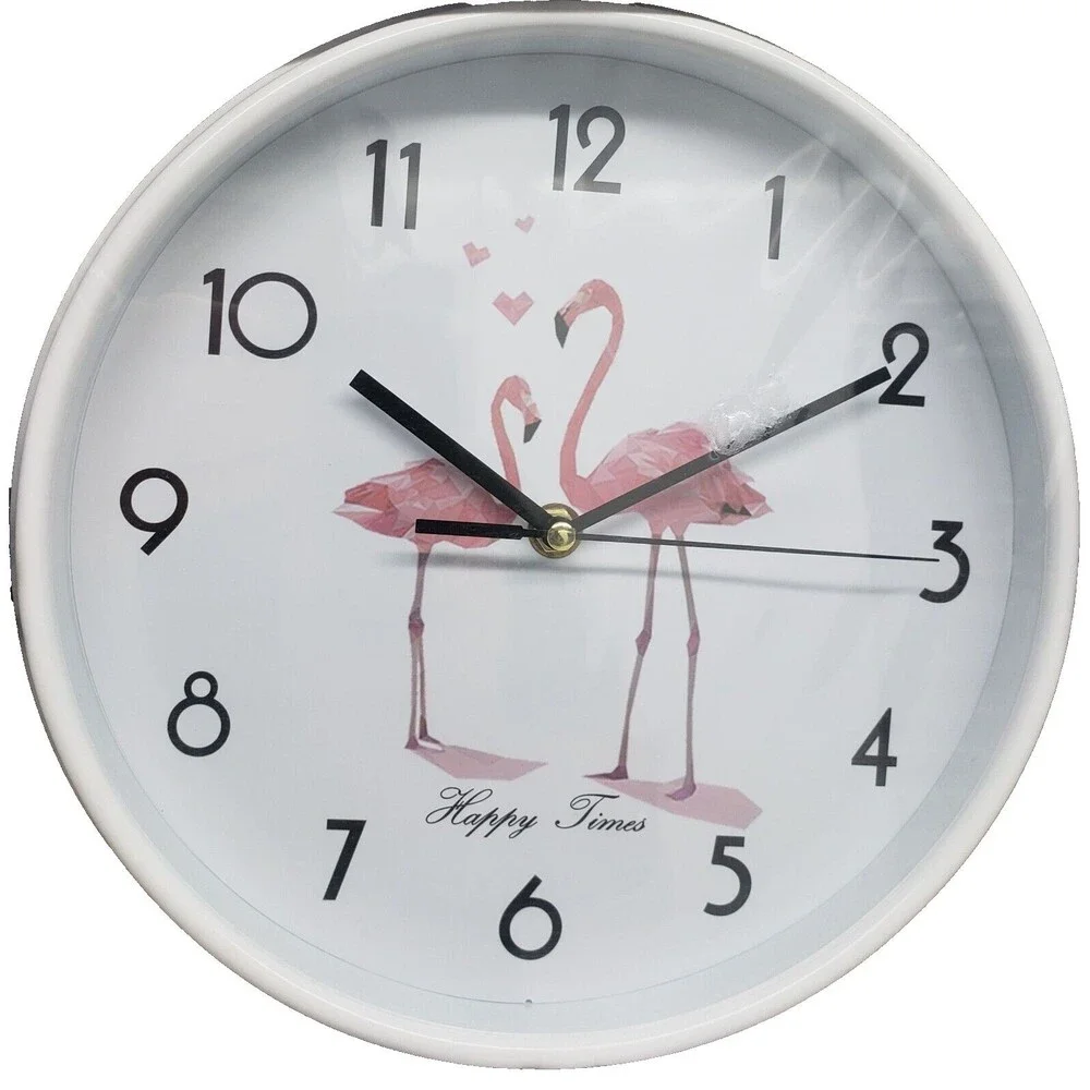 Round Plastic Wall Clock, (app.10